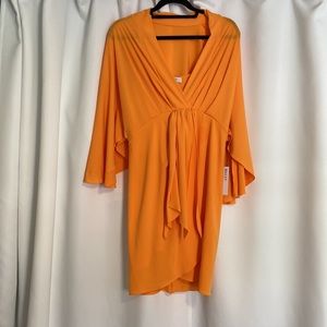 Bailey 44 Kellie Tie-Front Minidress in Sangria (Size Large) New with tags